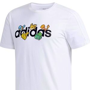 Adidas Pokémon Pixeled White Shirt